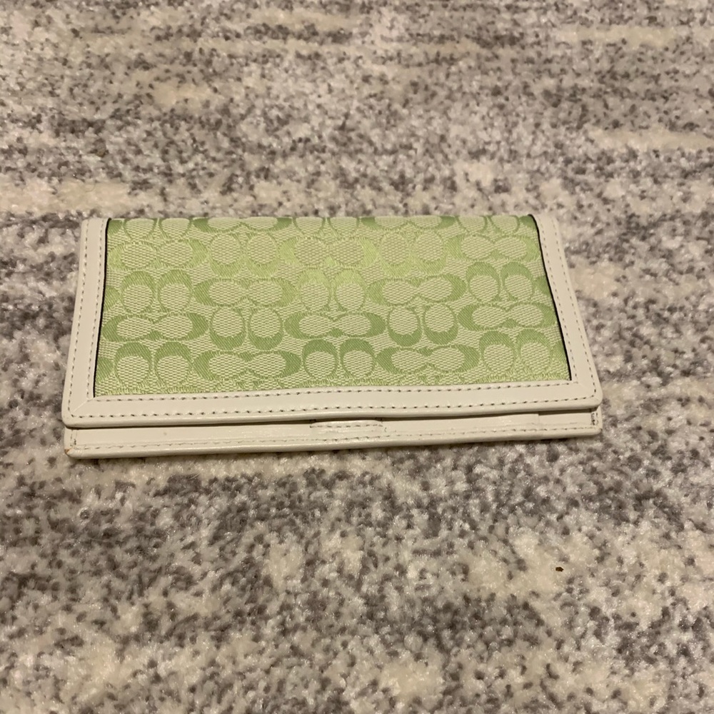 Coach checkbook holder